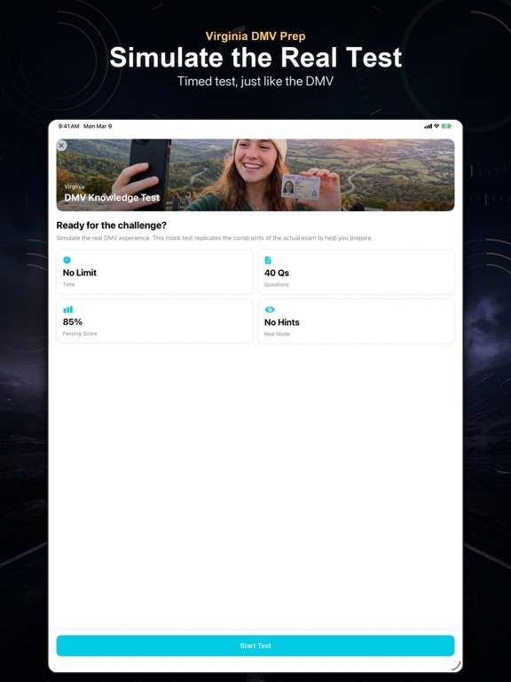 VA DMV Prep iPad screenshot