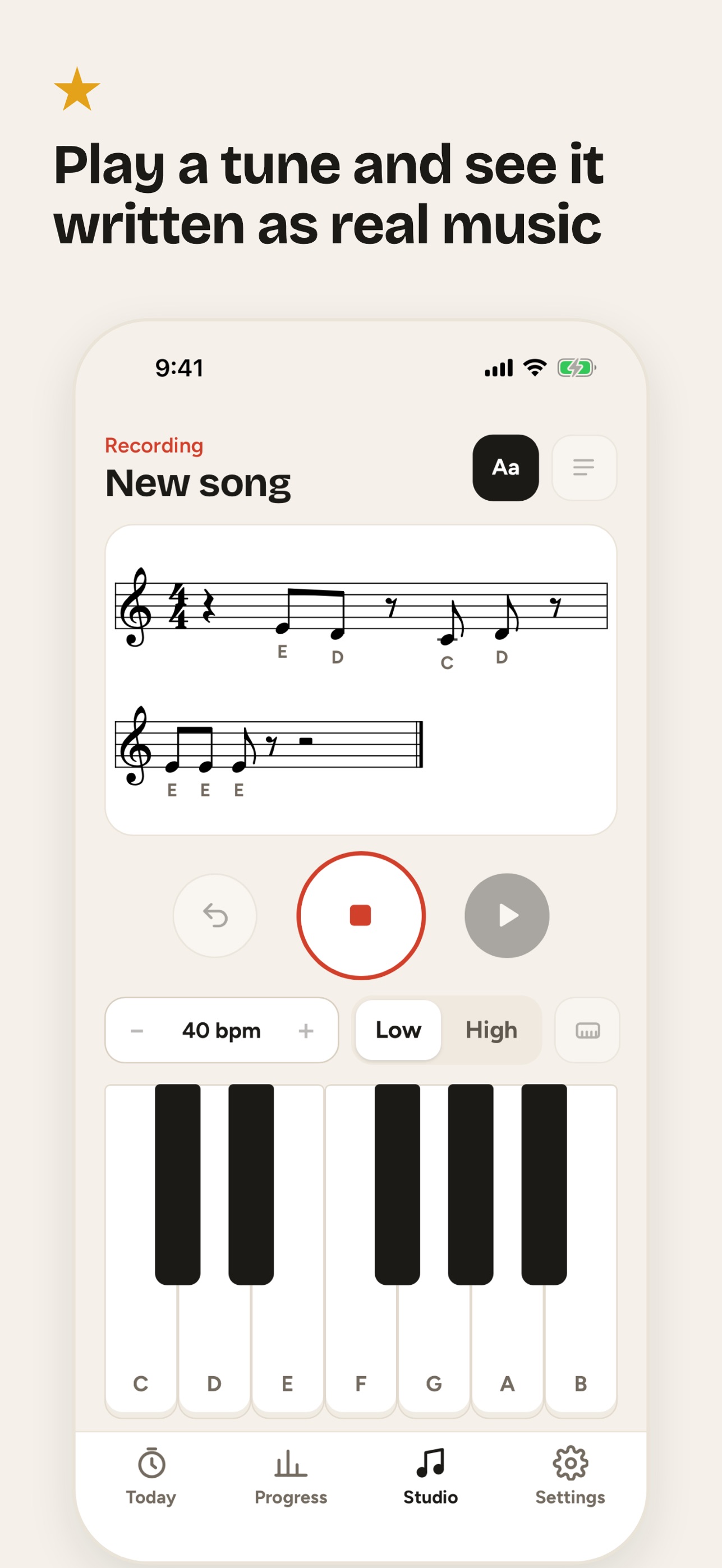 Screenshot 3 of Practice Log: Piano & Music