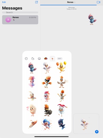 Twirling Feather Stickers iPad screenshot