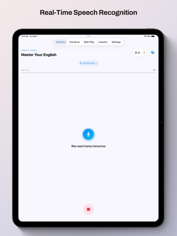 TenseUp: AI English Teacher iPad screenshot