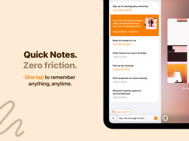 Quick Notes - Capture Screenshot