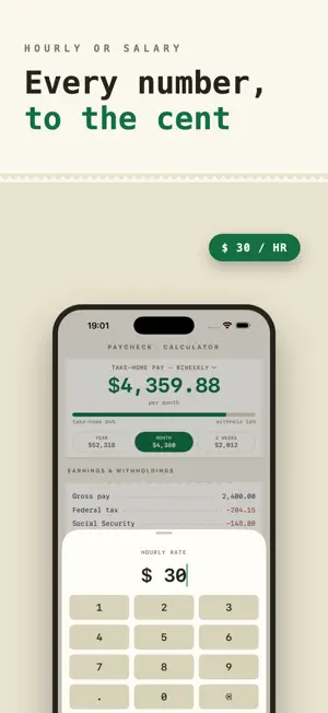 Paycheck Calculator Payroll US screenshot 3