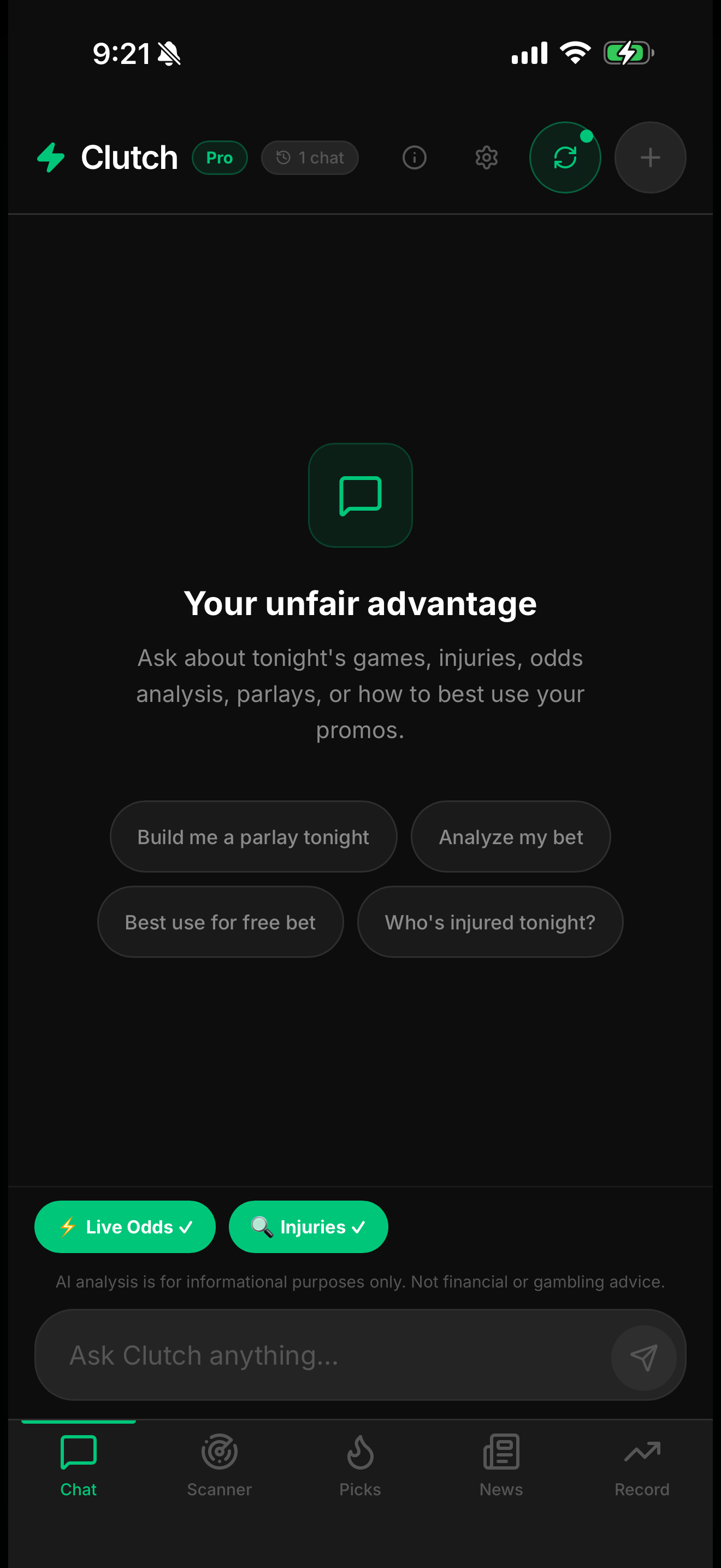 Clutch: AI Sports Advisor screenshot 6