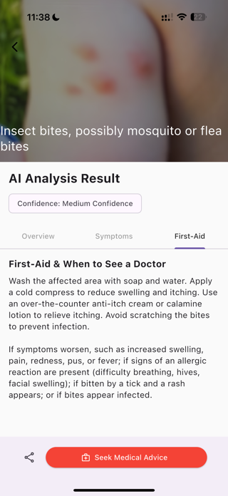 AI Insect Bite Identification Screenshot 2 of 5