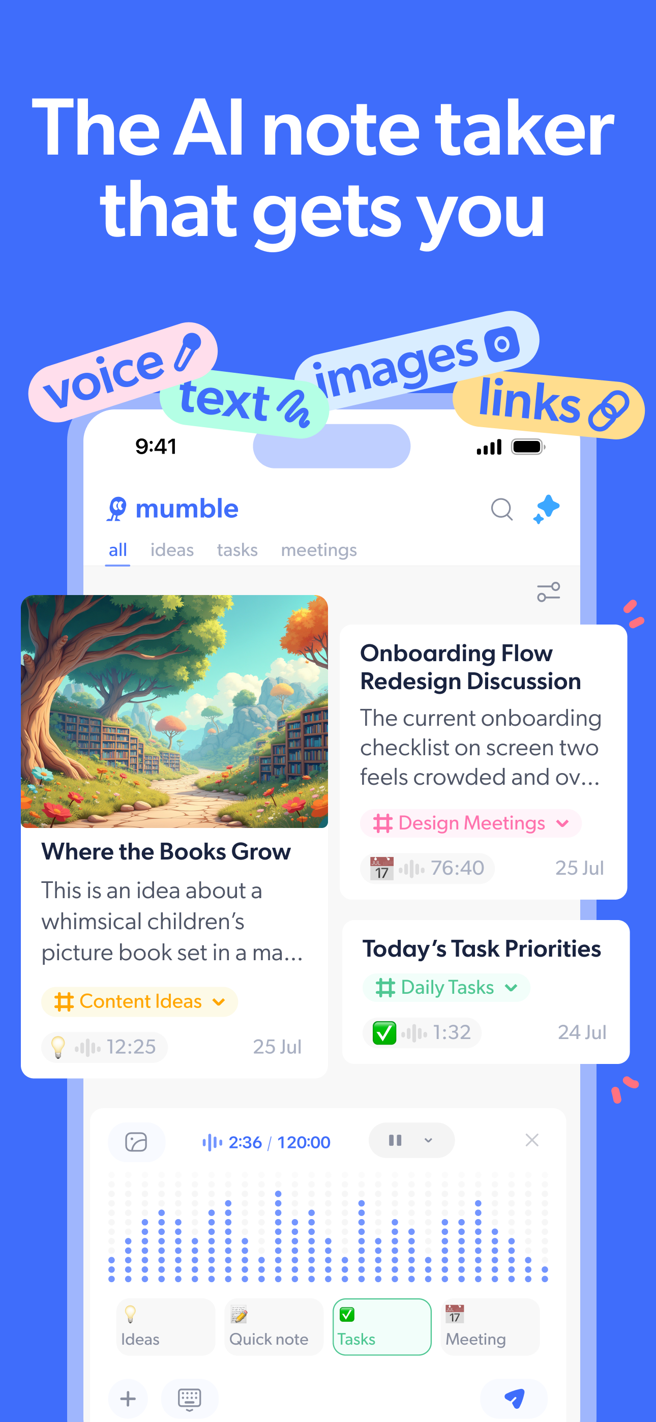 Mumble Note: AI Note Taker