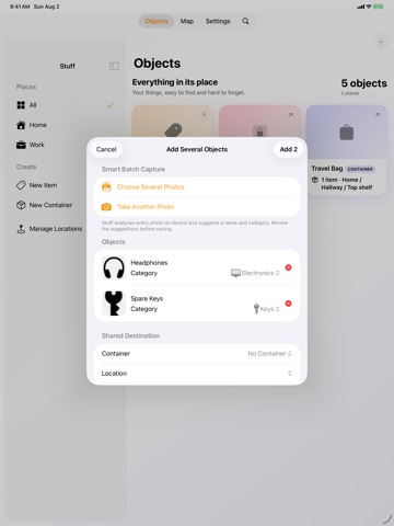 MyStuff: Track Your Things iPad screenshot