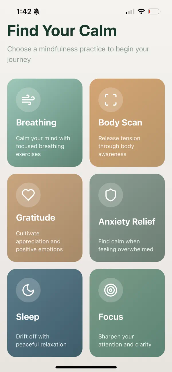 Screenshot #1 pour Mindful Guilded Meditations