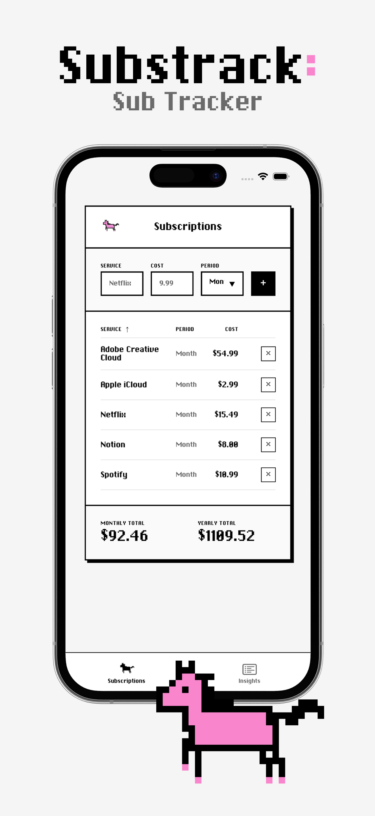 Substrack: Sub Tracker