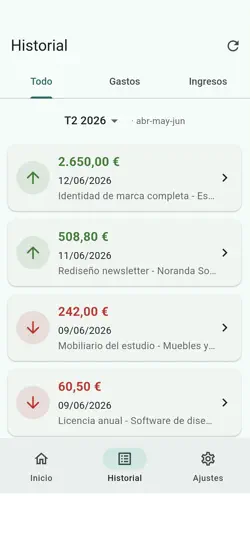 Captura de pantalla de Apunta APP en iPhone 4
