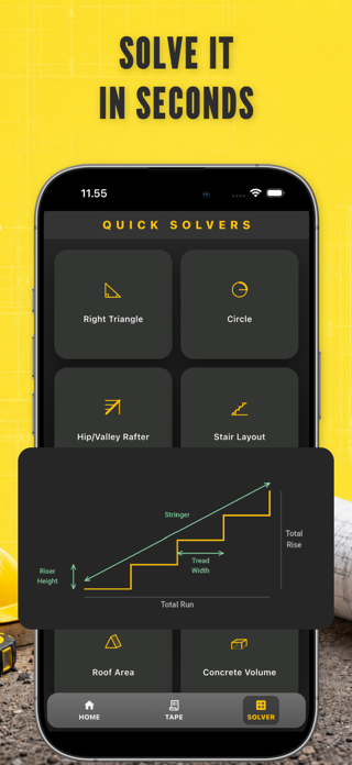 Construction Calculator . Screenshot 4 of 6