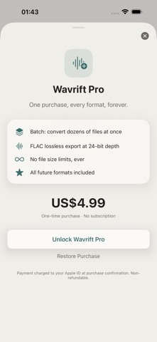 Wavrift: Audio Converter Screenshot 2 of 3