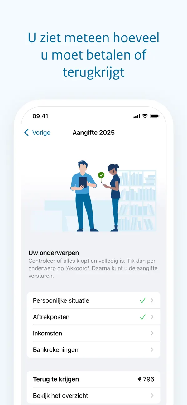 Screenshot #2 pour Aangifte Inkomstenbelasting