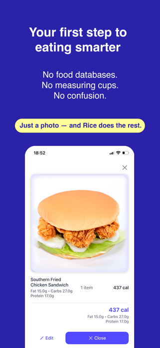 Rice - AI Calorie Tracker Screenshot 3 of 3