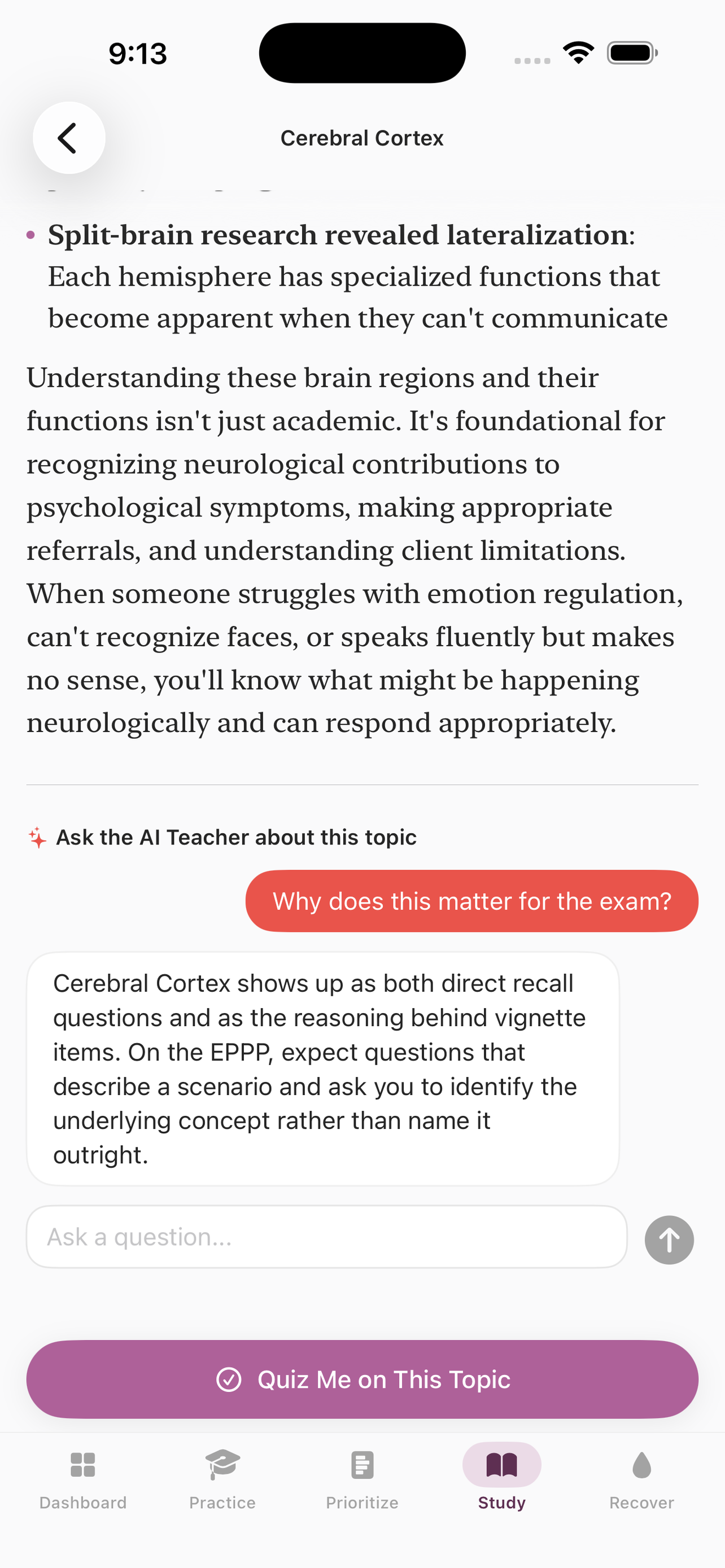 EPPP Study by thePsychology.ai screenshot 6