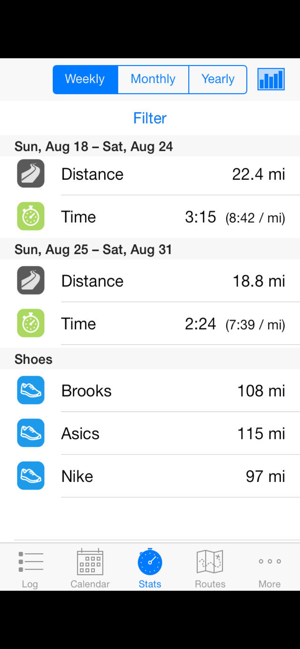 ‎Runner's Log Screenshot