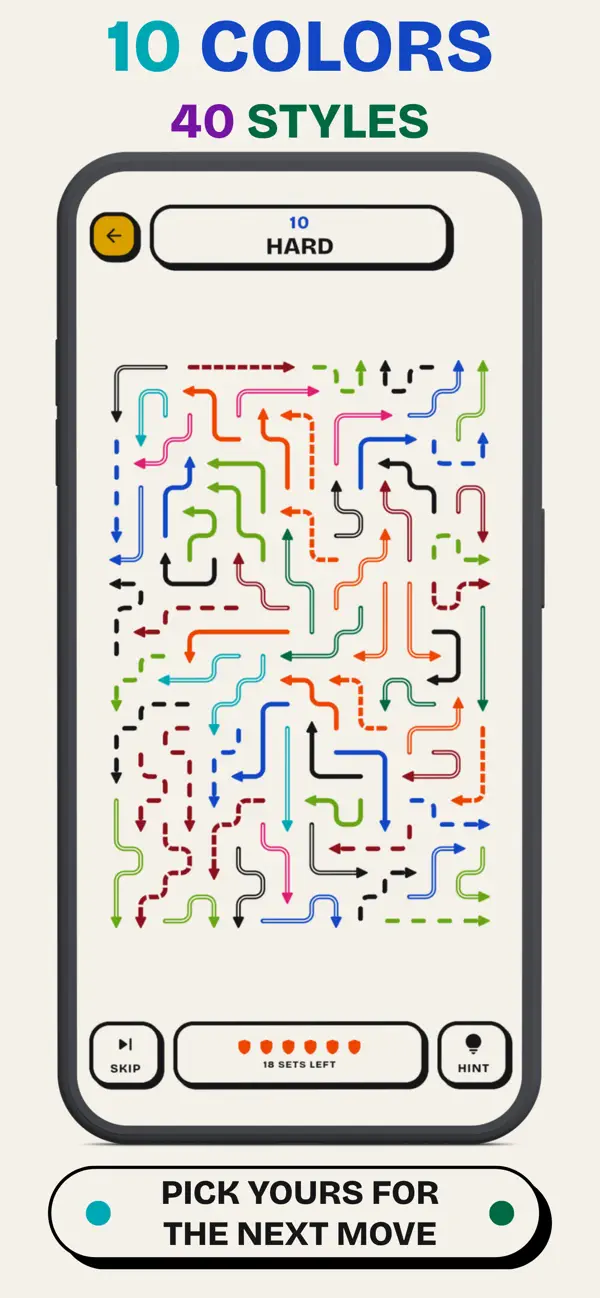 Screenshot #2 pour Group Glide Arrow Puzzle