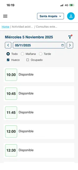 Captura de pantalla de Vianexo en iPhone 6
