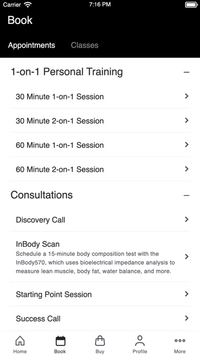 SOTA Fitness Screenshot