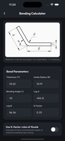 Bending Sheet Metal screenshot