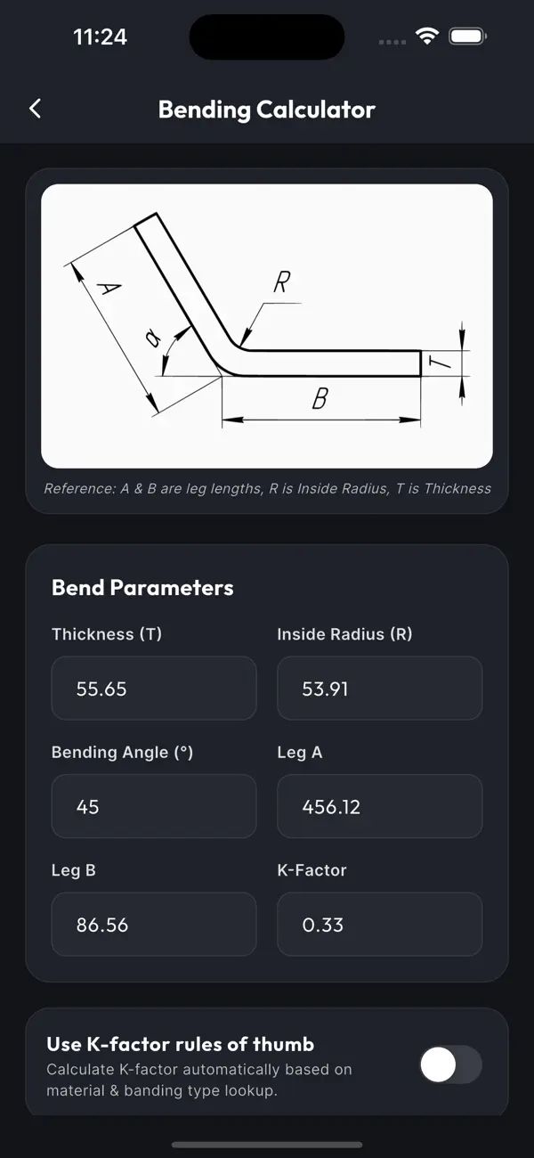 Screenshot #3 pour Bending Sheet Metal