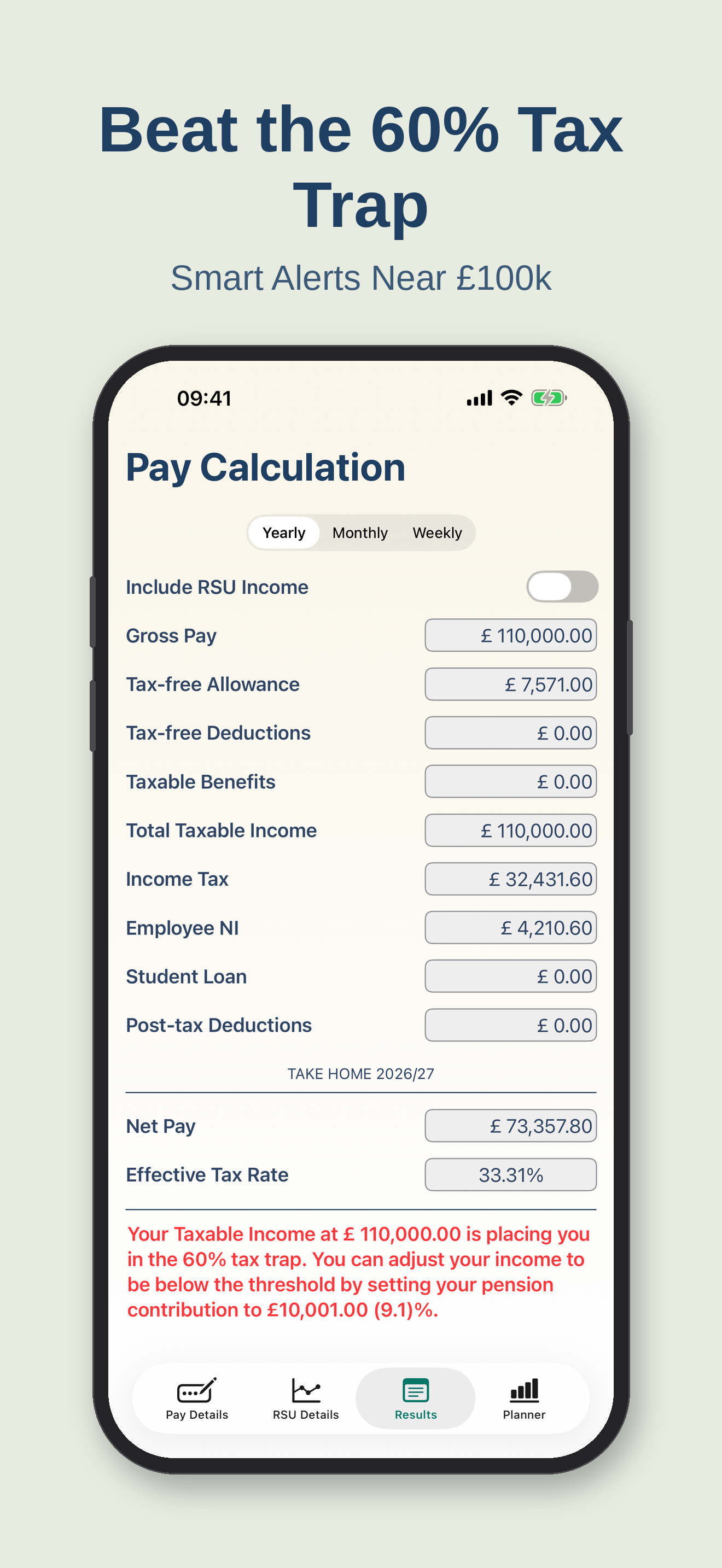 UK Tax & Salary Calculator RSU screenshot 5