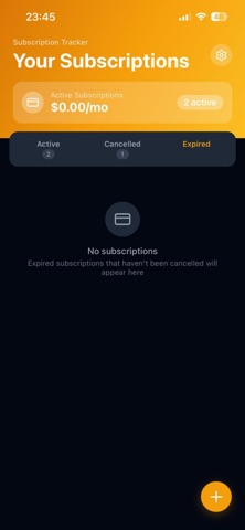 Subscription Track screenshot