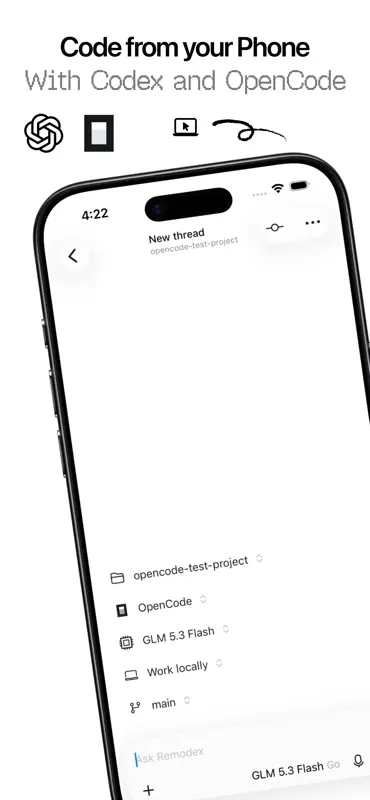 Remodex - Remote AI Coding screenshot 2 of 8