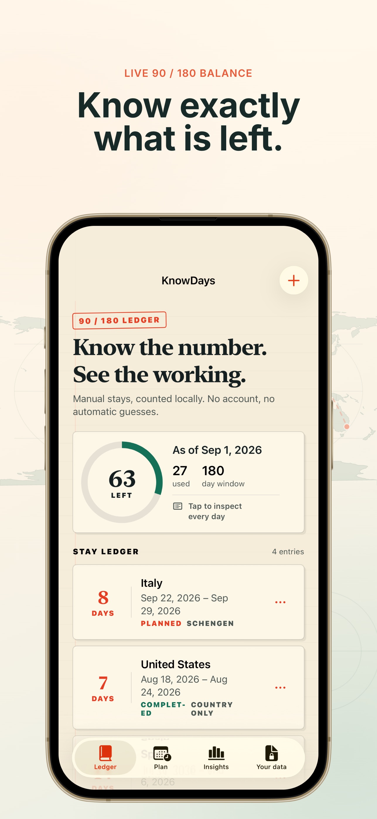 Screenshot 2 of Schengen Calculator: Knowdays