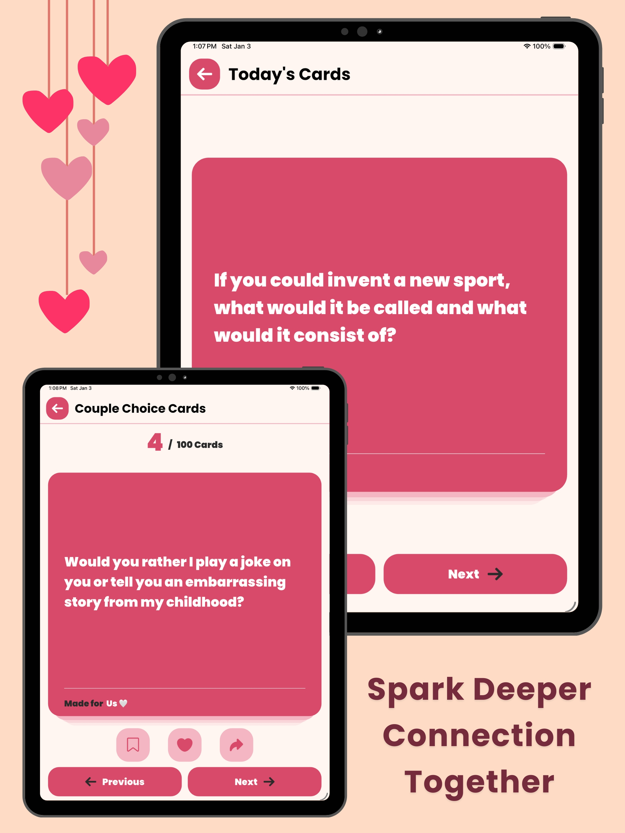 Love Deck: Couple Cards Spark screenshot 8