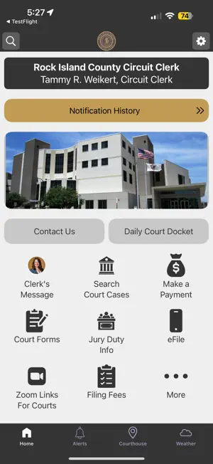 Rock Island Co. Circuit Clerk screenshot 1