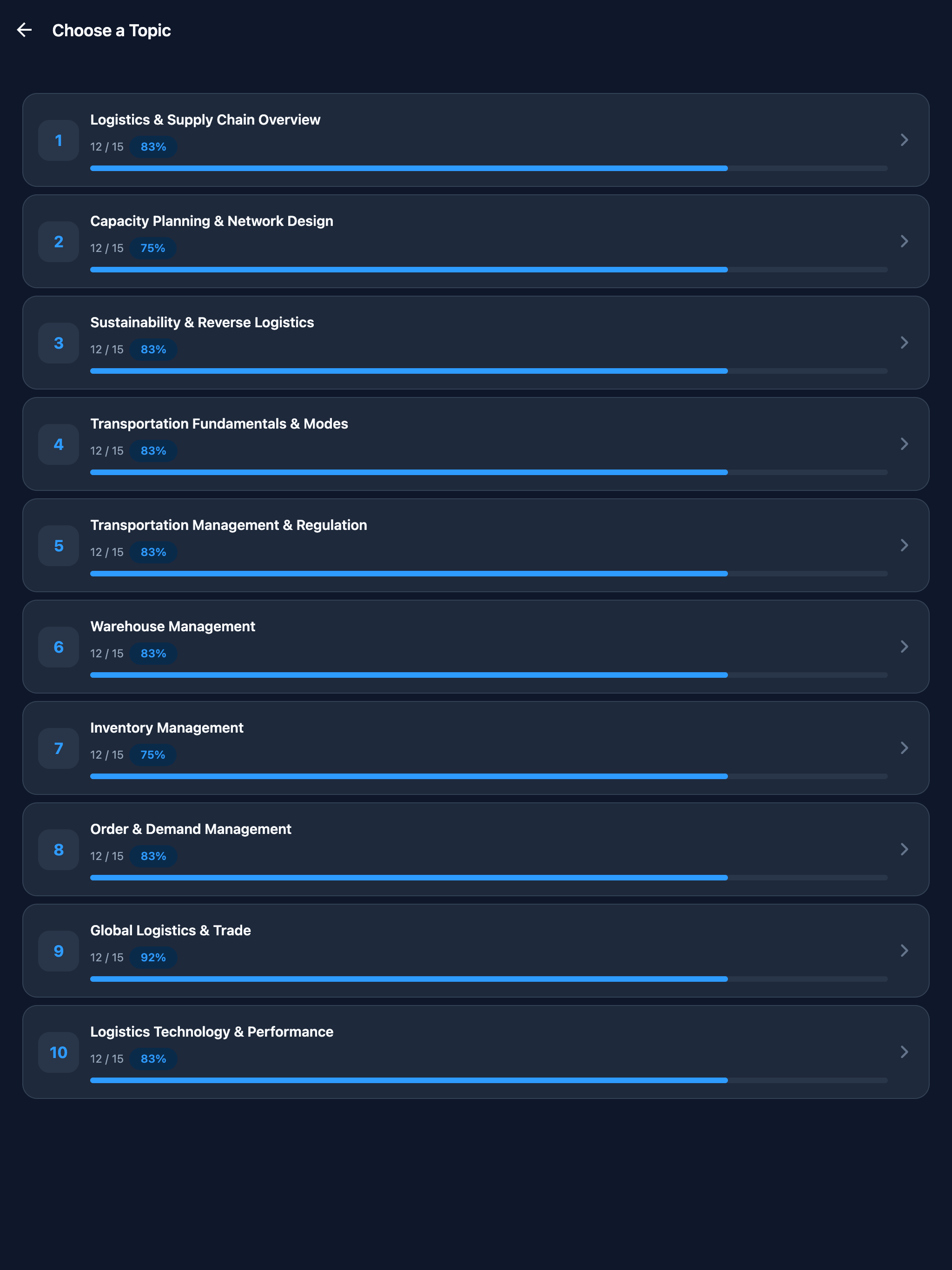 CLTD Logistics Exam Prep screenshot 8