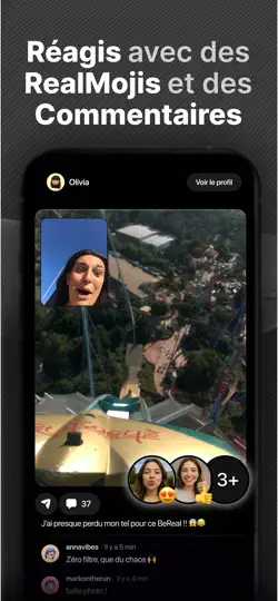 Capture d'écran de BeReal. Tes Amis Pour De Vrai. sur iPhone 5