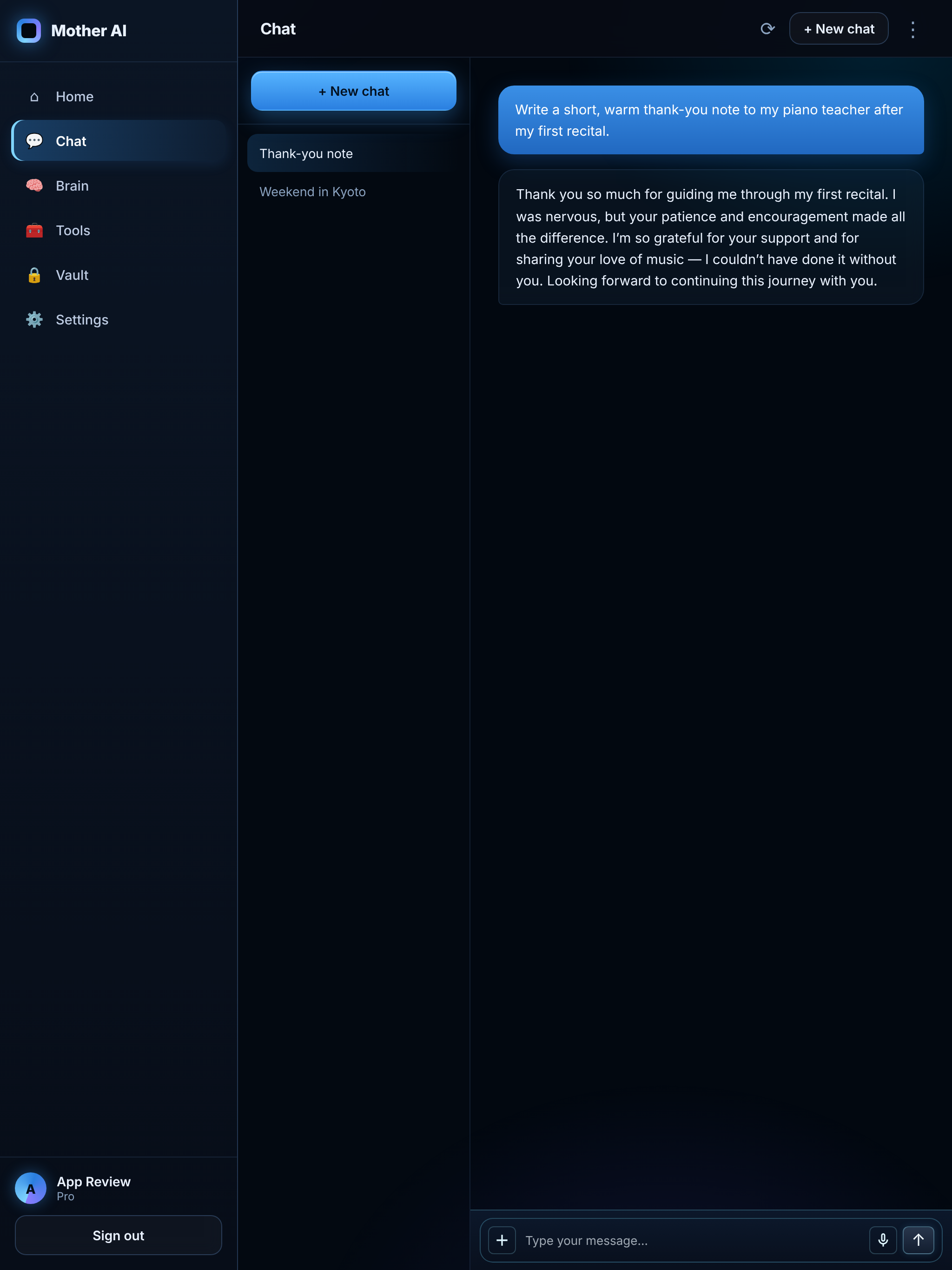 Mother AI: Private AI Memory screenshot 6