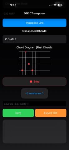 EGK CTransposer screenshot