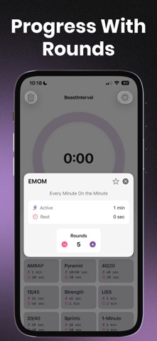 BeastInterval：HIIT间歇训练健身计时器助手 screenshot