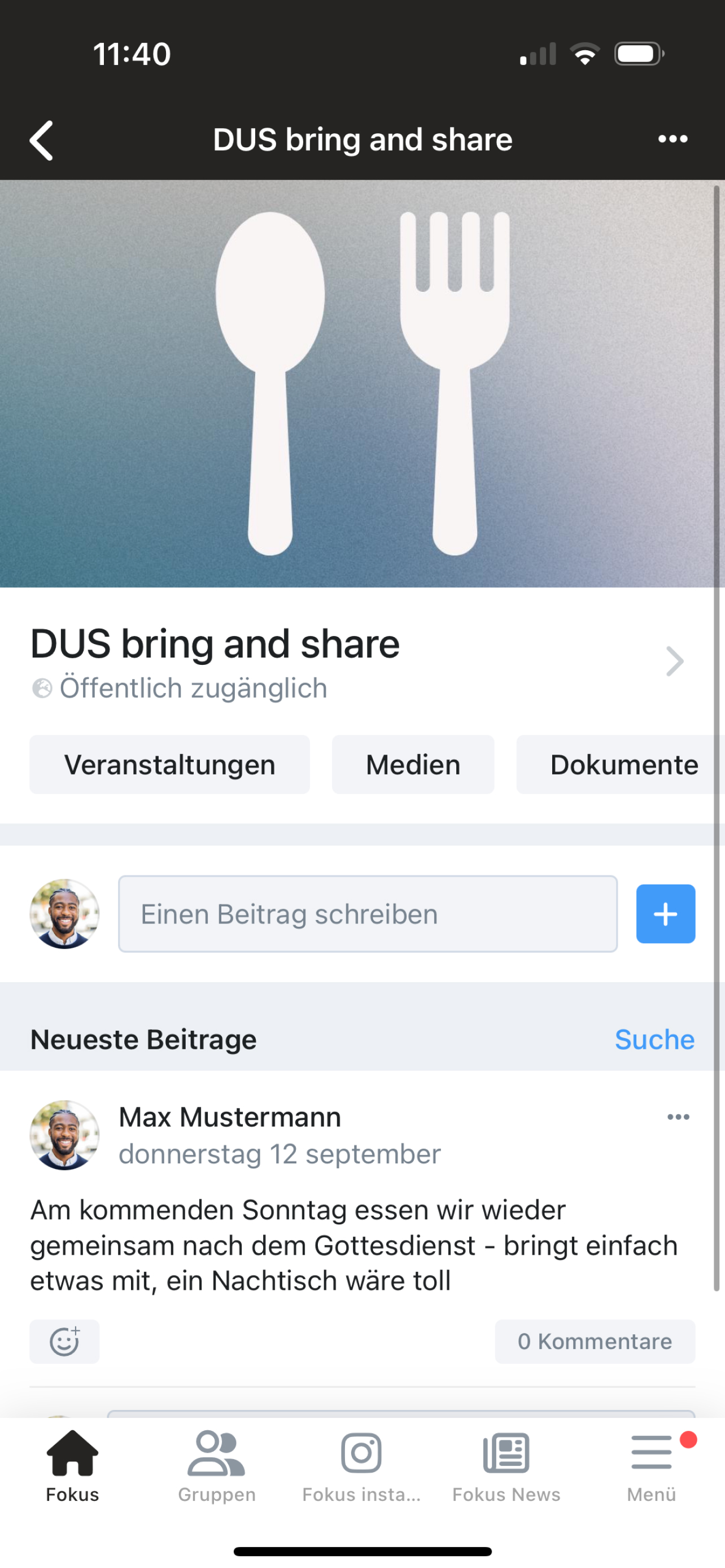 Fokus Kirche App