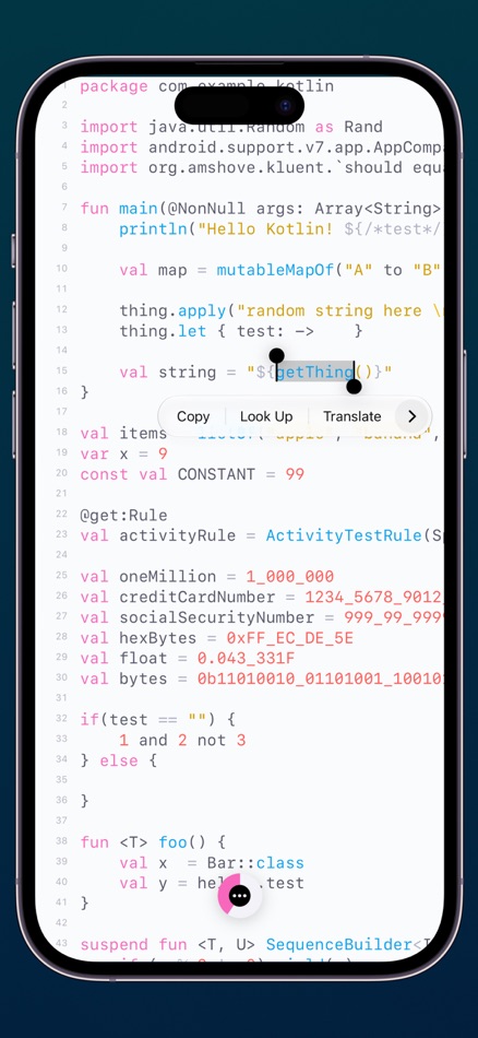 #8. CodeMate - Code Editor (iOS) Podle: 光 李