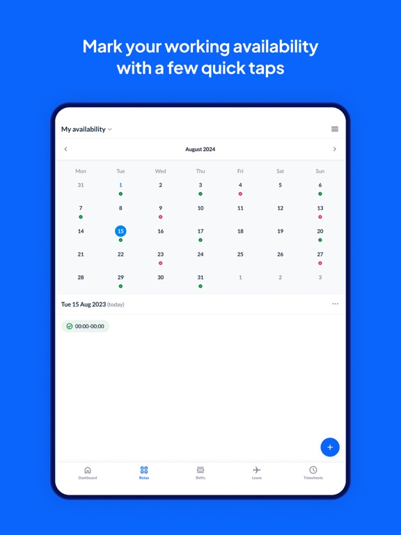 RotaCloud iPad screenshot 7 - Business app