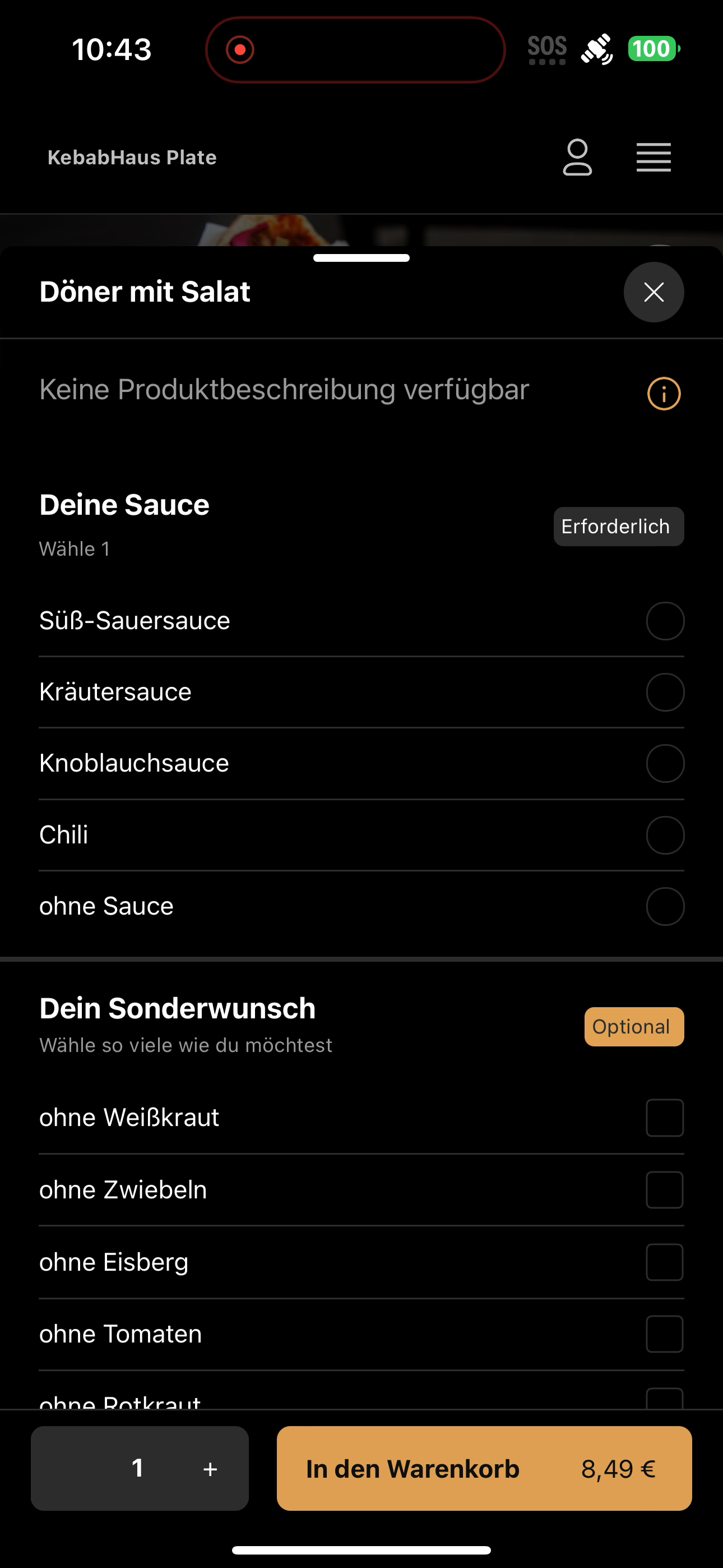 KebabHaus Plate screenshot 3