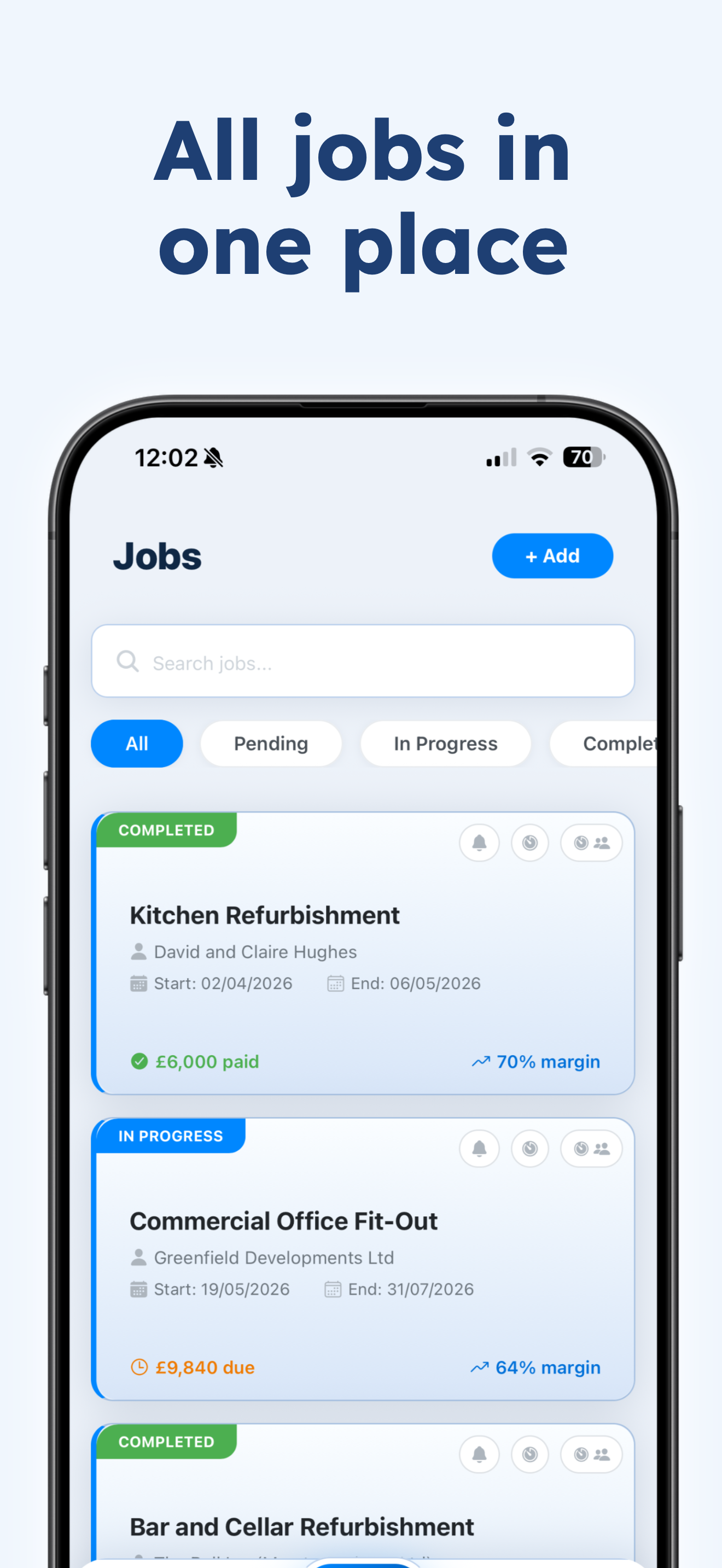 TradeStash: Job Management App screenshot 3