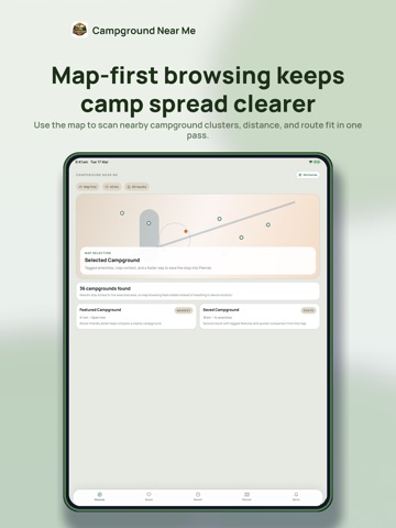 Campground Near Me iPad screenshot