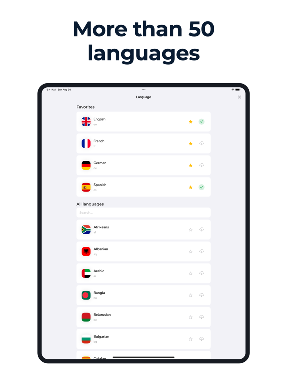 Talking Translator: Text&Voice iPad screenshot
