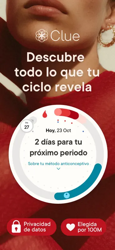 Clue Calendario Menstrual screenshot 1 of 9