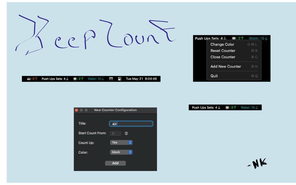 #1. Keep Count Lite (macOS) 来自: Nishchay Karle