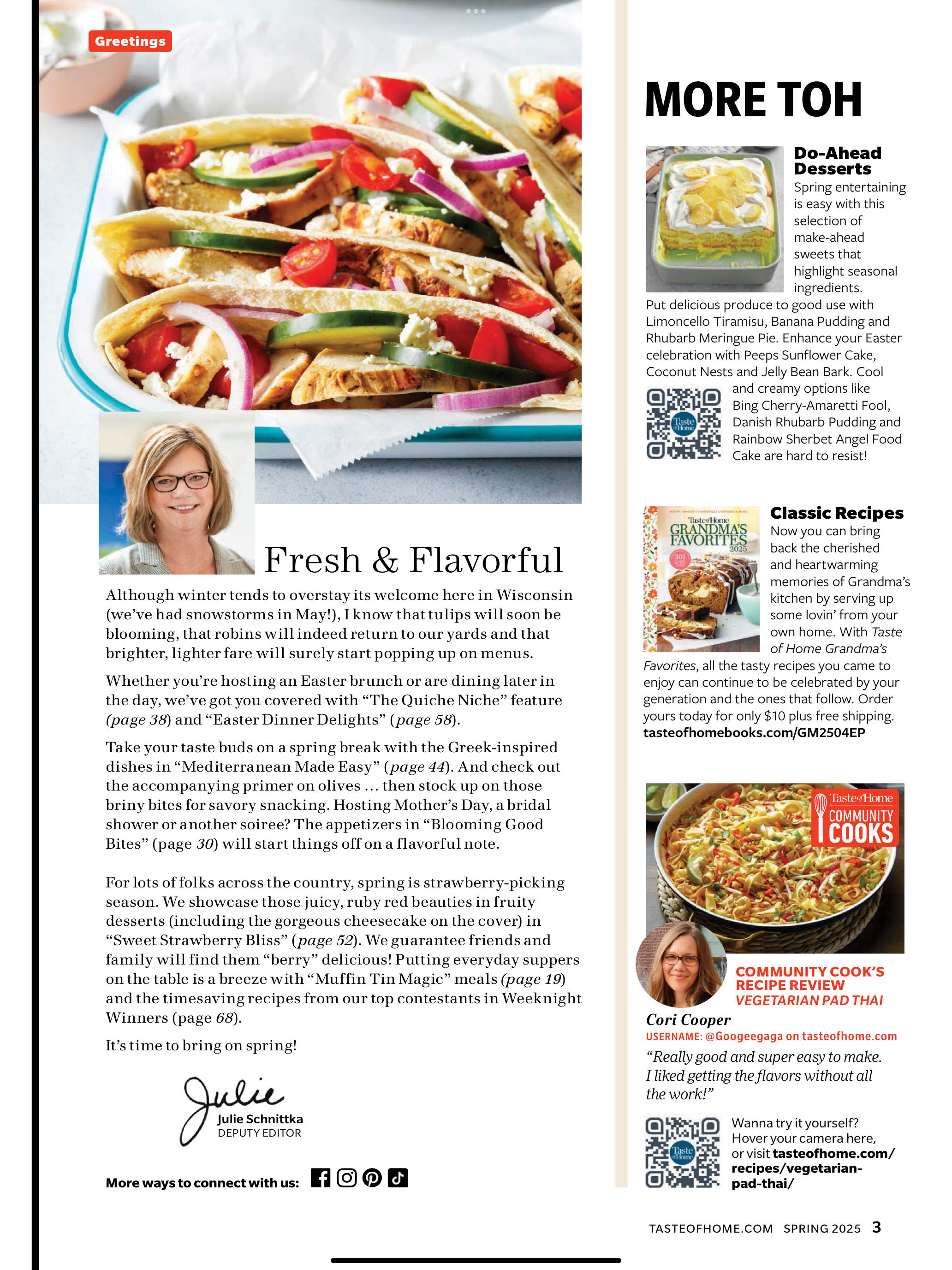 Taste of Home Magazine