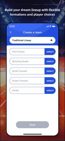 Dream Roster Screenshot 1 of 3