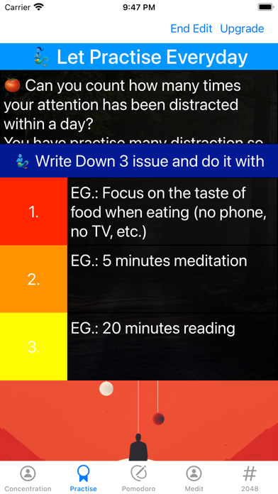Psychology: concentration Screenshot