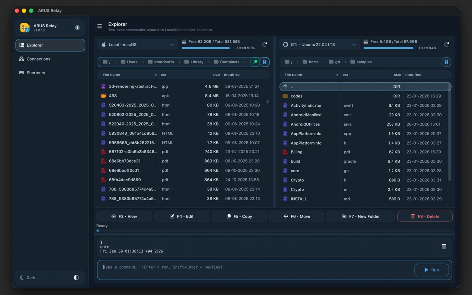 #1. ARUS Relay: SFTP & SSH (macOS) Podle: AwardSofts LLC