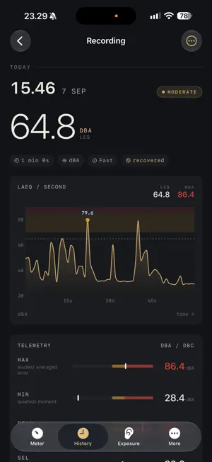 Decibels: Sound Level dB Meter screenshot 4
