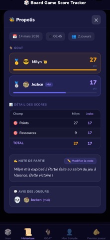 Board Game Score Tracker Screenshot 4 of 4